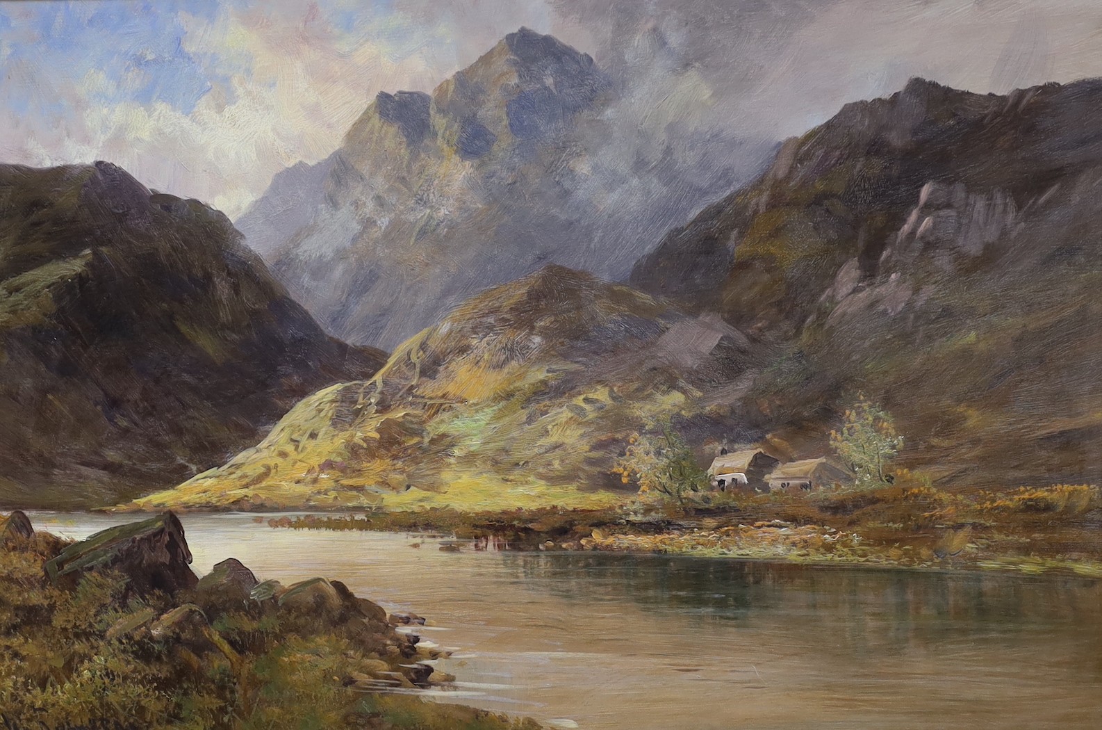 W. Richards (Jamieson), oil on canvas, 'Ballinluig', signed, 40 x 60cm